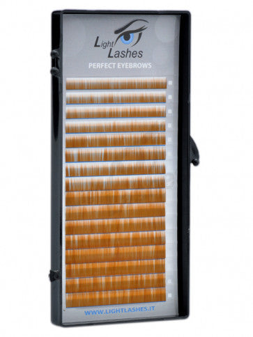 MINK PERFECT EYEBROWS MARRONE LATTE I-curl | extension sopracciglia 16 strisce