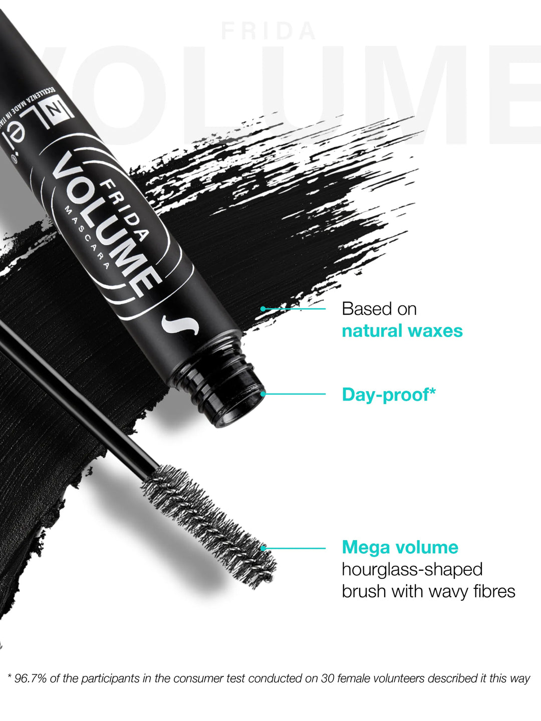 FRIDA VOLUME | mascara volumizzante per ciglia naturali ed extension ciglia 8ml