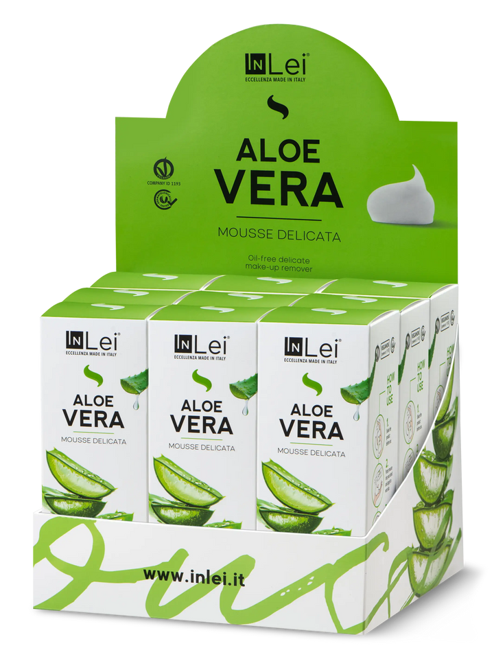 ESPOSITORE ALOE VERA | struccante delicato per ciglia, sopracciglia  e viso 100ml