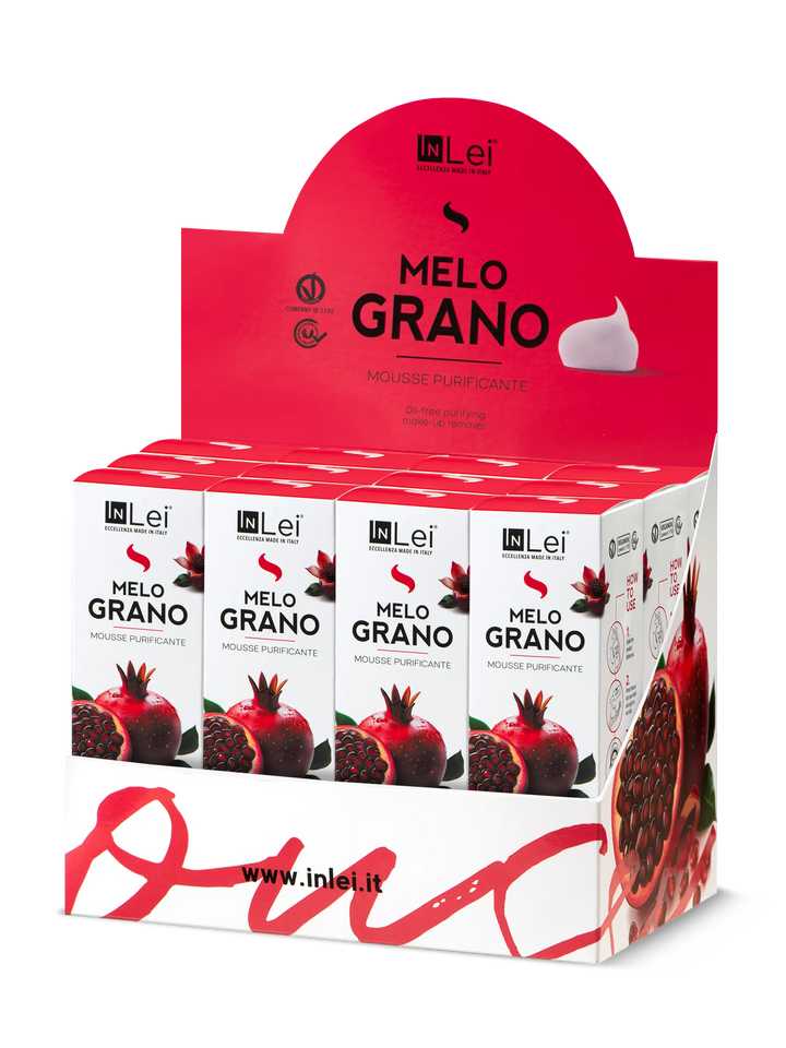 ESPOSITORE MOUSSE MELOGRANO TRAVEL SIZE | struccante purificante per ciglia, sopracciglia e viso 50ml