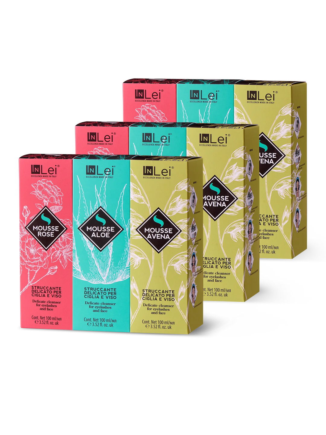 ESPOSITORE DA BANCO MOUSSE TRIS | struccante delicato per ciglia e viso