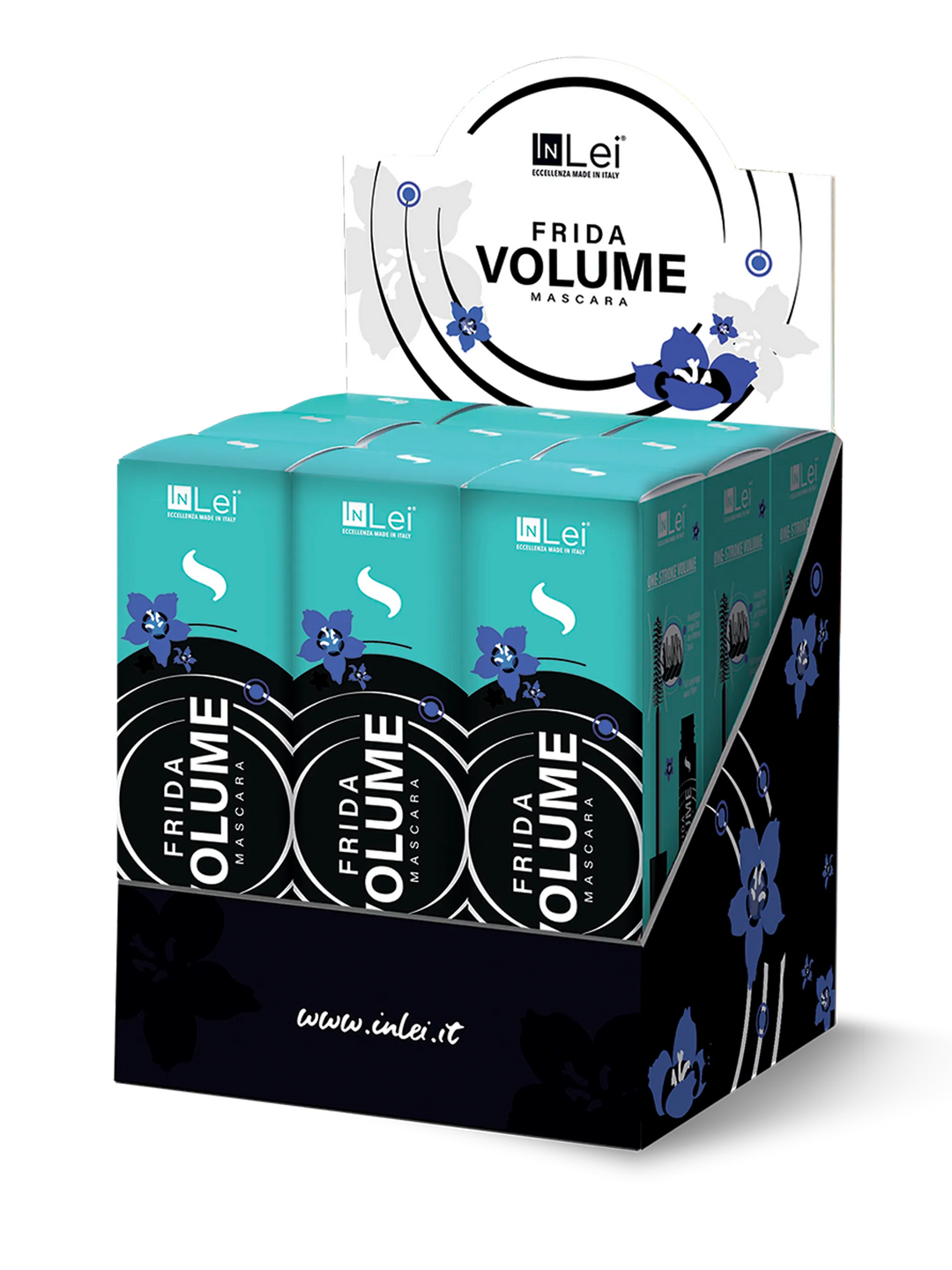 ESPOSITORE DA BANCO FRIDA VOLUME | mascara volumizzante per ciglia naturali ed extension ciglia