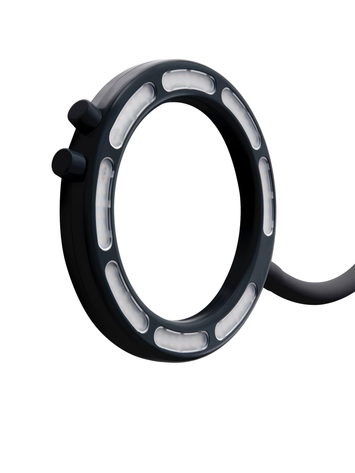 SATURN | lampada a LED personalizzata con lente di ingrandimento + morsetto da tavolo