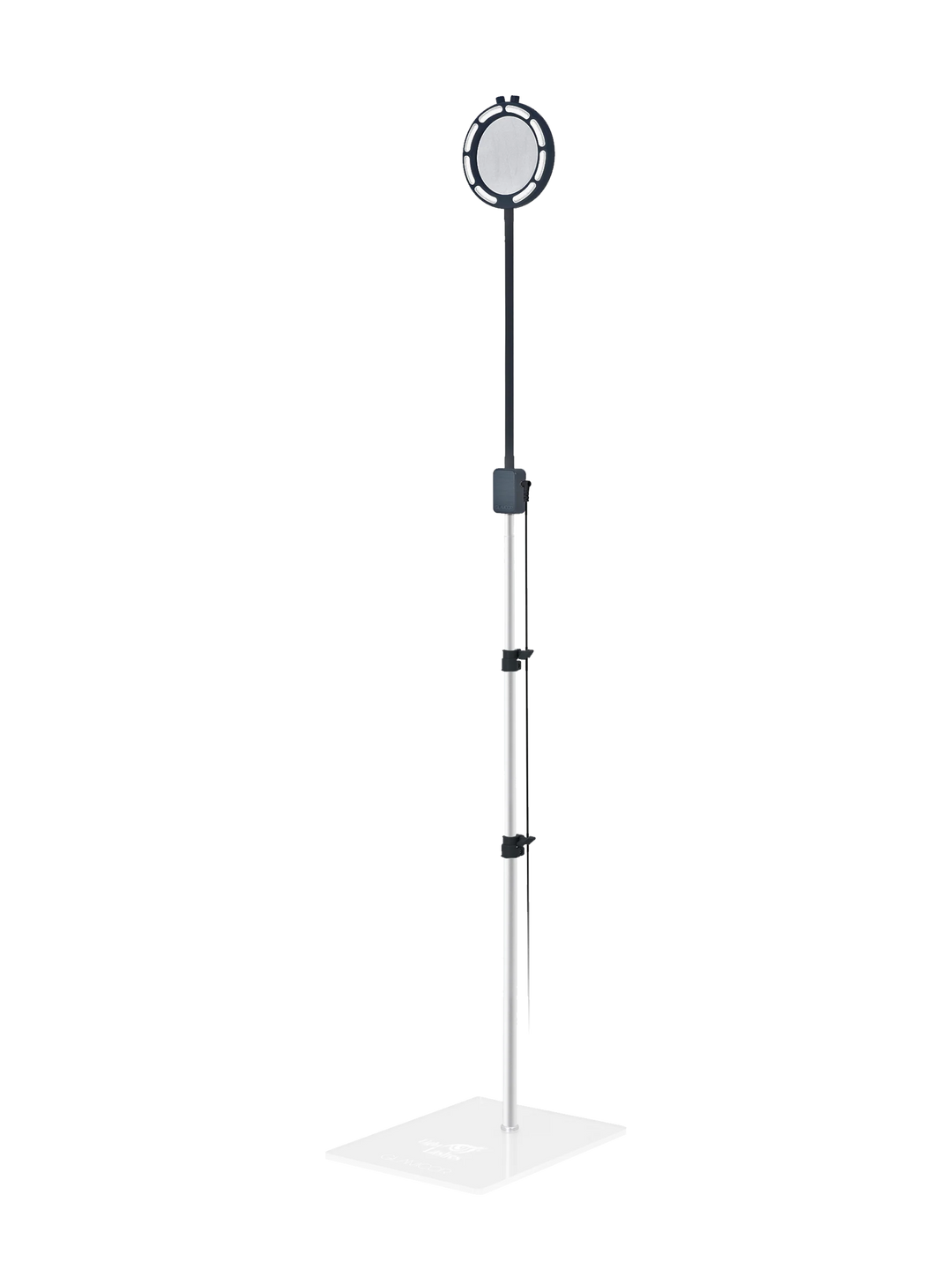 SATURN | lampada a LED personalizzata con lente di ingrandimento + universal flat base
