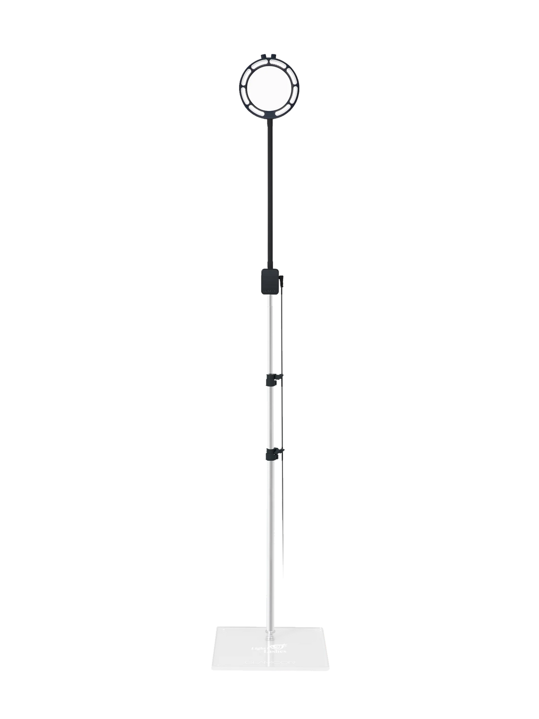 SATURN | lampada a LED personalizzata con lente di ingrandimento + universal flat base