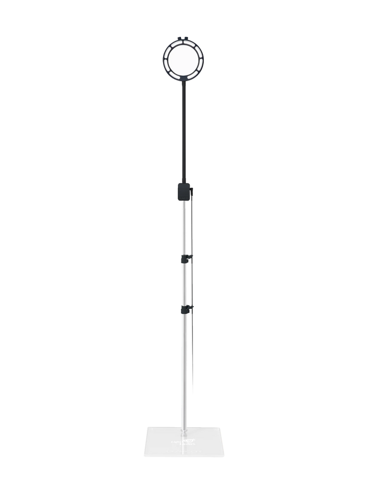 SATURN | lampada a LED personalizzata con lente di ingrandimento + universal flat base