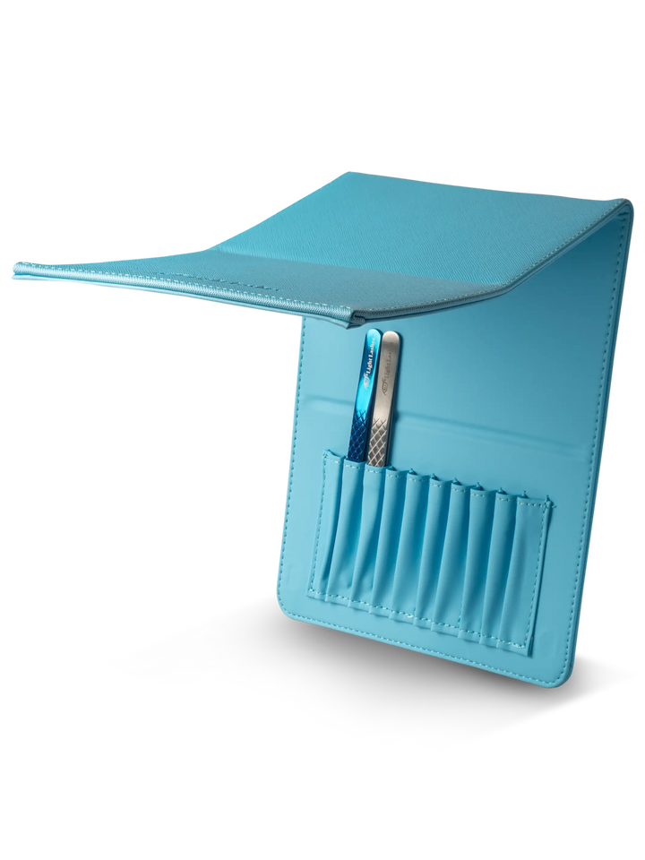 TRIANGLE CASE | astuccio porta pinzette rigido azzurro