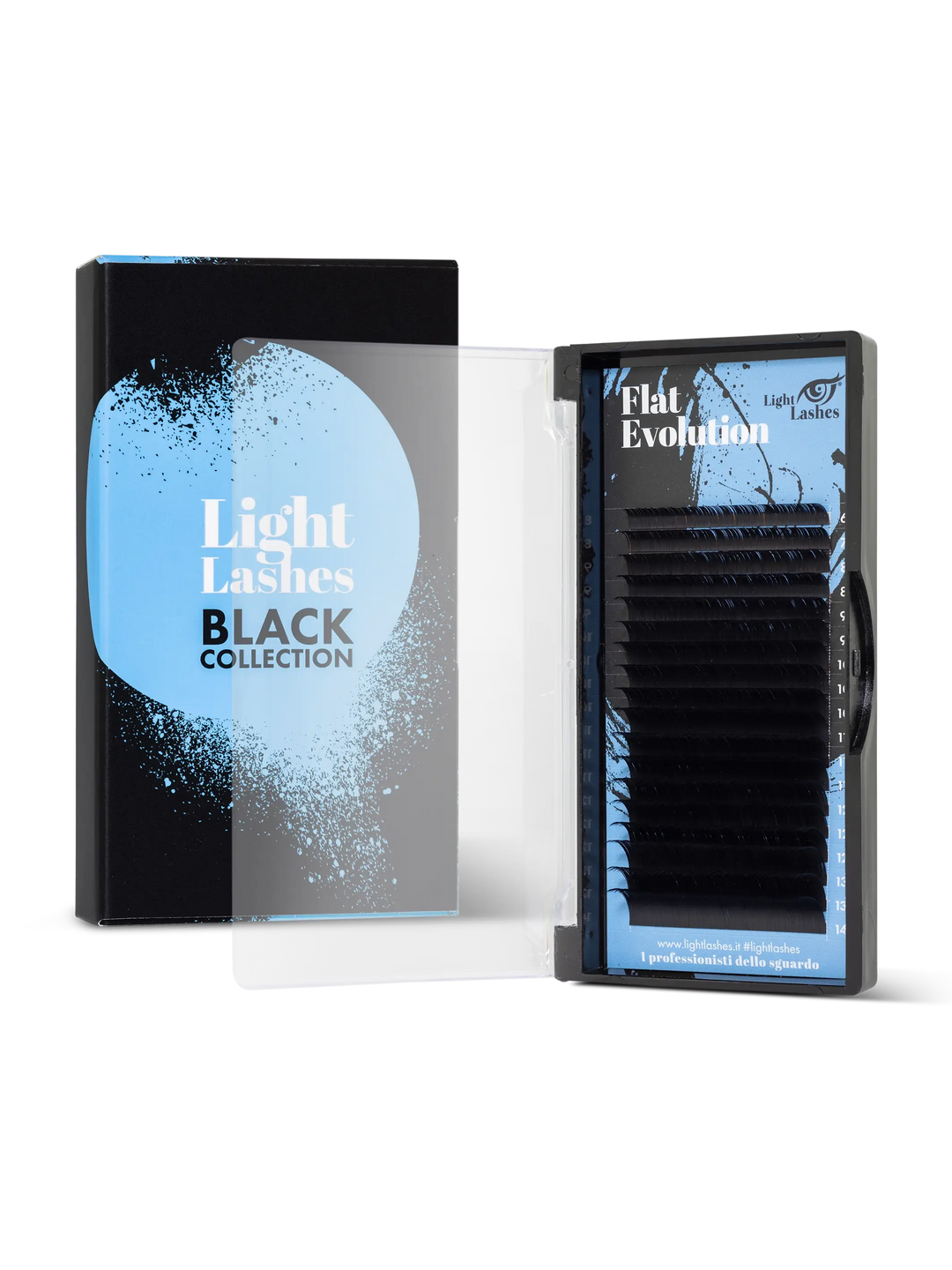 FLAT EVOLUTION C-curl | Black Collection 18 strisce