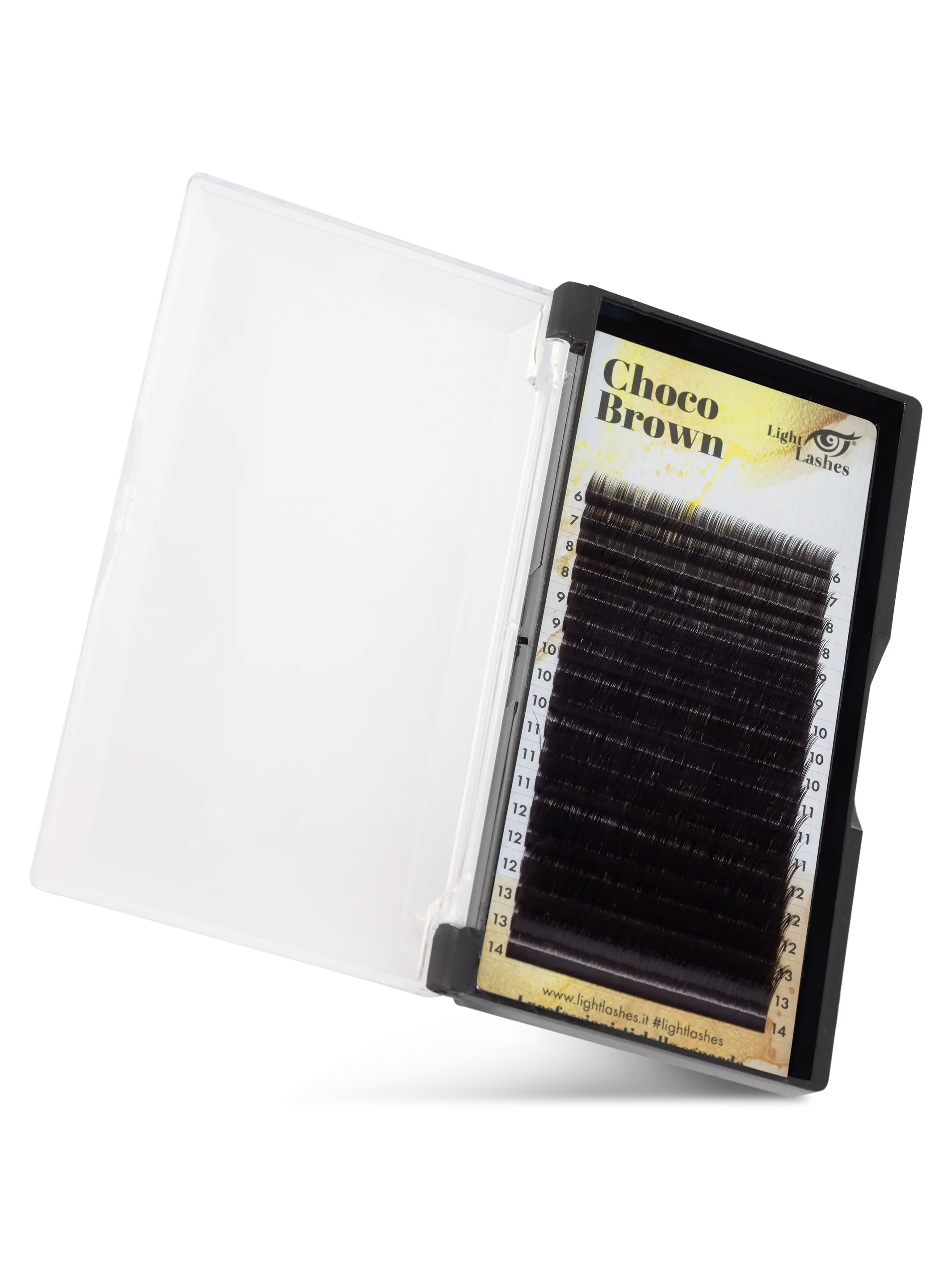 CHOCO BROWN L-curl | Color Explosion 18 strips – Partner Lash in Brow