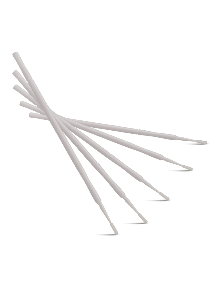 MICROBRUSH PUNTA S FLAT BIANCO | sottile allungata con setole folte 100pz